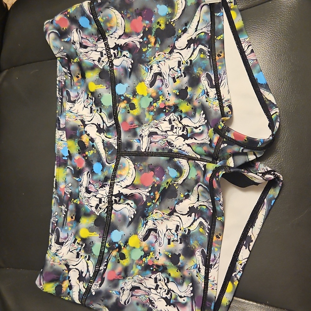 Colorful Abstract Print Shorts